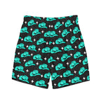 Baha Ranch Yeehaw Turquoise Hat Men's Swim Trunks