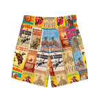 Baha Ranch Yeehaw Rodeo Poster Men's Swim Trunks