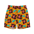 Baha Ranch Yeehaw Orange Men's Swim Trunks