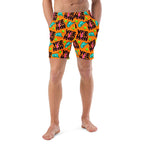 Baha Ranch Yeehaw Orange Men's Swim Trunks