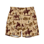 Baha Ranch Yeehaw Vintage Western Men's Swim Trunks