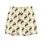 Baha Ranch Yeehaw Vintage Rodeo Men's Swim Trunks