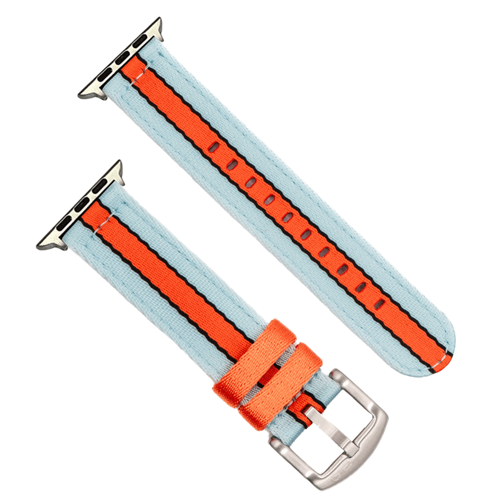 Alpha2 Band - For Apple Watch - Racing Stripe - Blue Orange Black