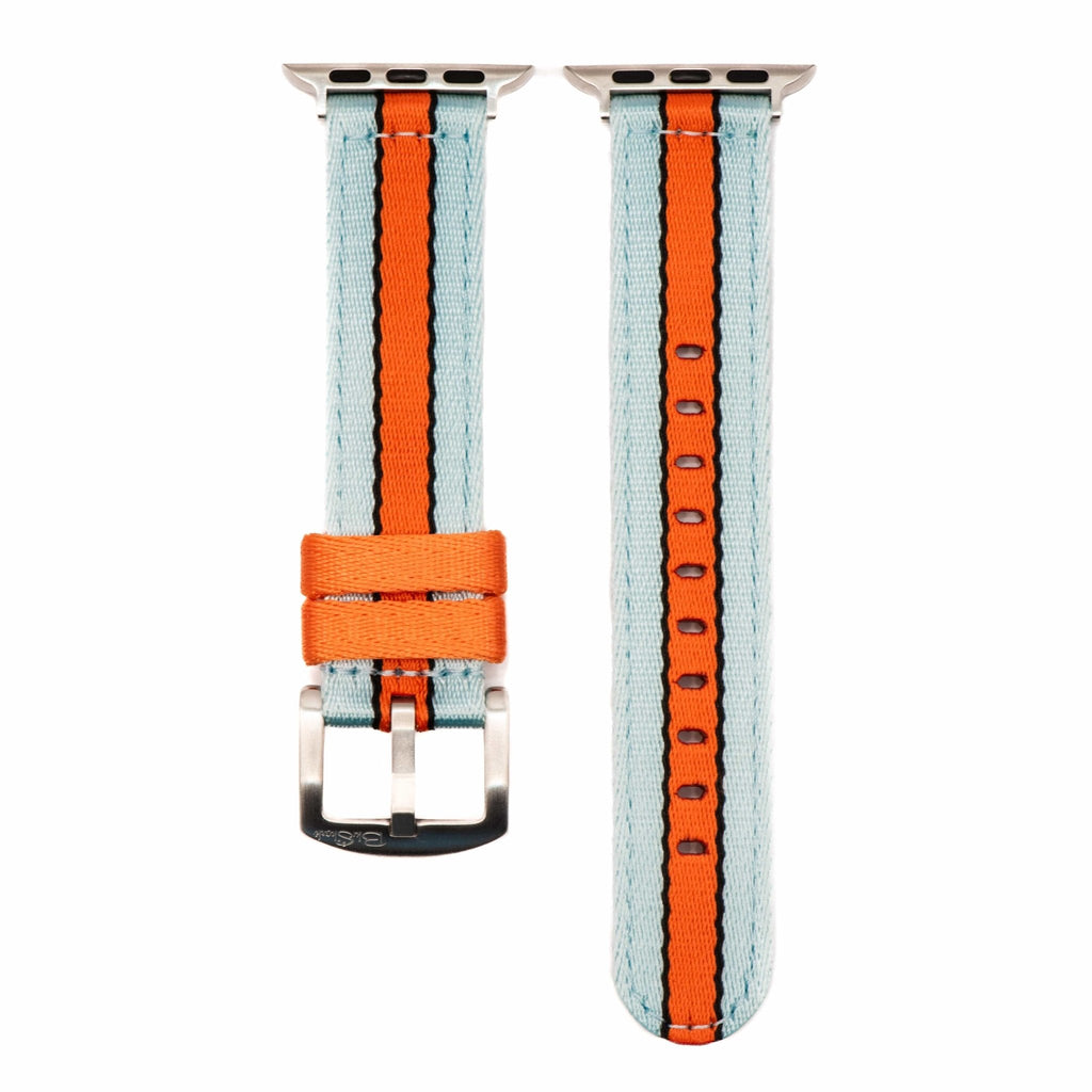 Alpha2 Band - For Apple Watch - Racing Stripe - Blue Orange Black