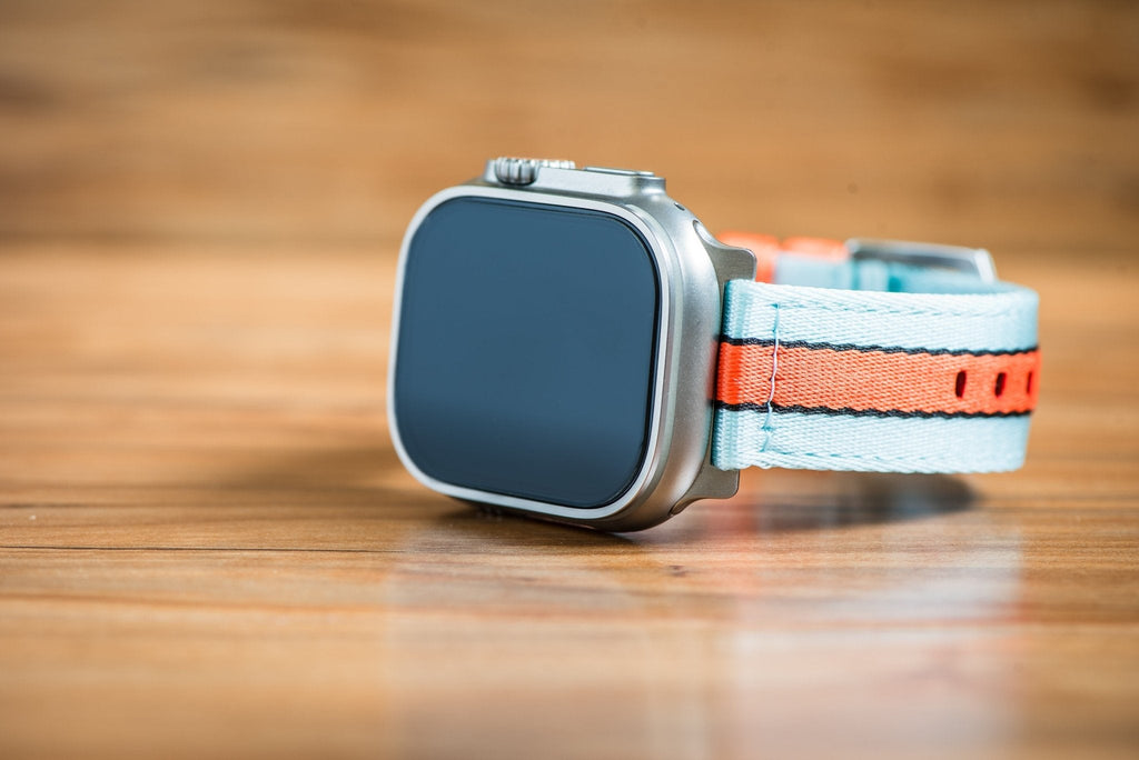 Alpha2 Band - For Apple Watch - Racing Stripe - Blue Orange Black