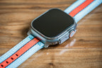 Alpha2 Band - For Apple Watch - Racing Stripe - Blue Orange Black