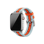Alpha2 Band - For Apple Watch - Racing Stripe - Blue Orange Black