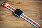 Alpha2 Band - For Apple Watch - Racing Stripe - Blue Orange Black