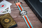 Alpha2 - Racing Stripe - Blue Orange Black