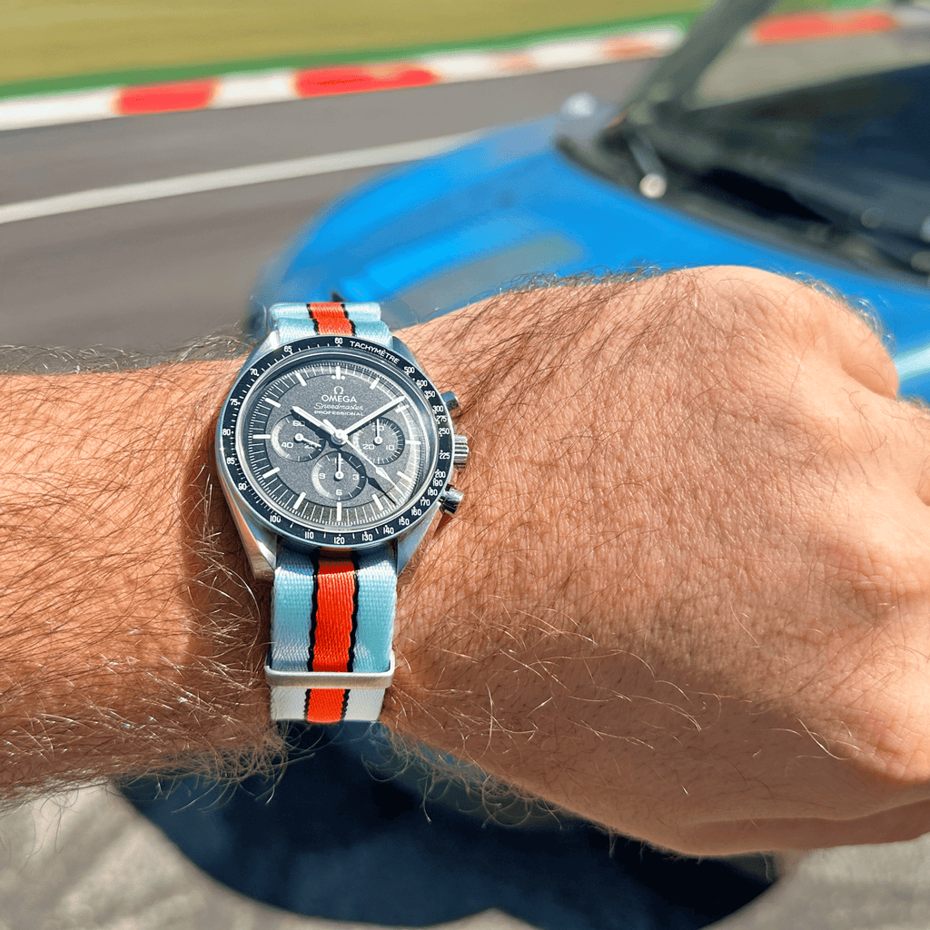 AlphaPremier - Racing Stripe - Blue Orange Black