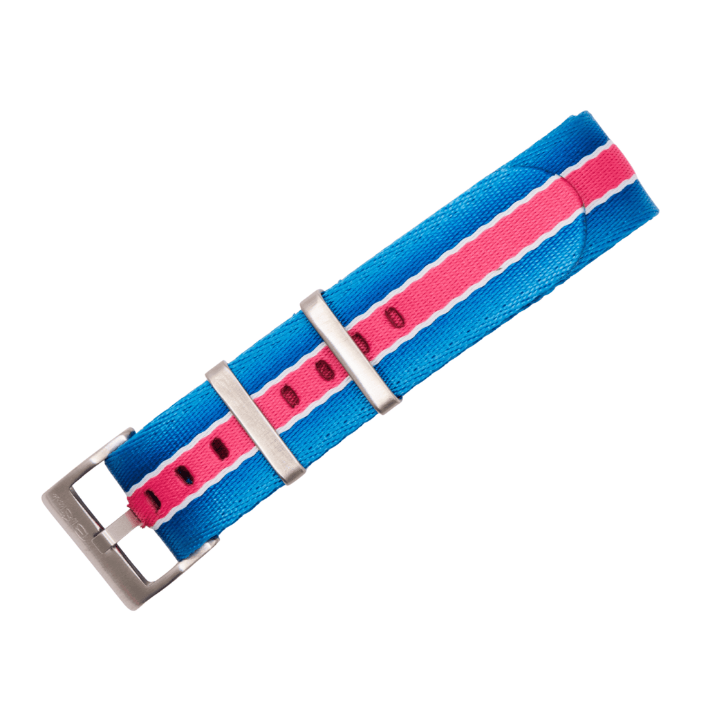 AlphaPremier - Racing Stripe - Blue Pink White