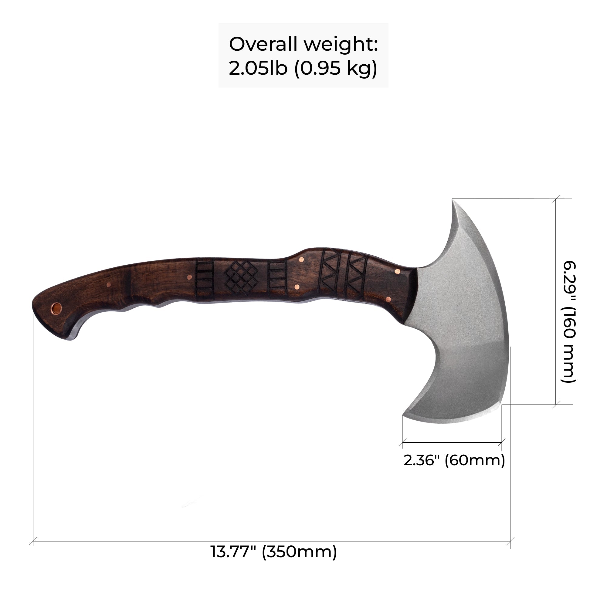 Hand forged tomahawk "Nanook"