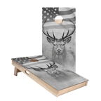 American Flag Antlers Star Cornhole Boards