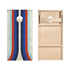 American Moto Curved Stripes Star Cornhole Boards