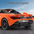 1:32 720S DB12 Alloy Sports Cars Model Toys Doors Opened Sound Light Pull Back Rubber Tires Miniature Vehices Toy for Kids Gifts
