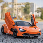 1:32 720S DB12 Alloy Sports Cars Model Toys Doors Opened Sound Light Pull Back Rubber Tires Miniature Vehices Toy for Kids Gifts