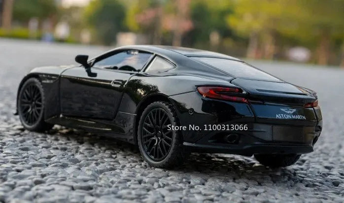 1:32 720S DB12 Alloy Sports Cars Model Toys Doors Opened Sound Light Pull Back Rubber Tires Miniature Vehices Toy for Kids Gifts