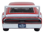1969 Dodge Charger Daytona Red with White Stripe 1/87 (HO) Scale Diecast Model Car by Oxford Diecast
