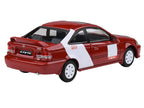 1999 Honda Civic Si EM1 "Kanjo Livery" Red with White Stripes 1/64 Diecast Model Car by Paragon Models