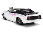 1970 Ford Mustang Boss 429 Black and White with Graphics "Bigtime Muscle" Series 1/24 Diecast Model Car by Jada