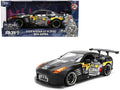 2009 Nissan GT-R (R35) Ben Sopra Matt Black with "Mechagodzilla" Graphics "Hollywood Rides" Series 1/24 Diecast Model Car by Jada