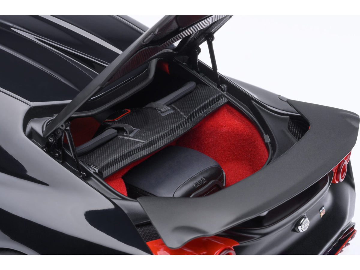 Nissan GT-R50 By ItalDesign Black and Matt Black 1/18 Model Car by Autoart
