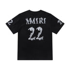Amiri 22 Black T-Shirt Without Collar