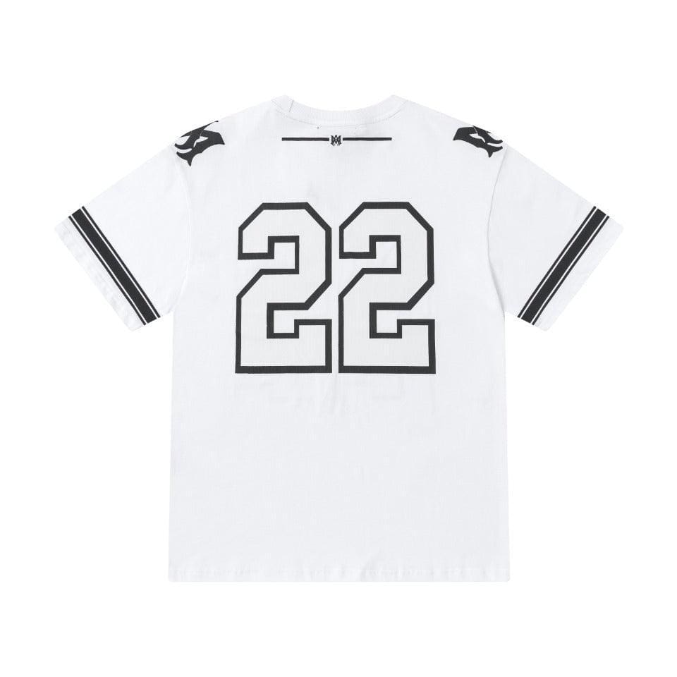 Amiri 22 White & Black T-Shirt Without Collar