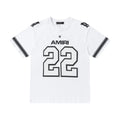 Amiri 22 White & Black T-Shirt Without Collar