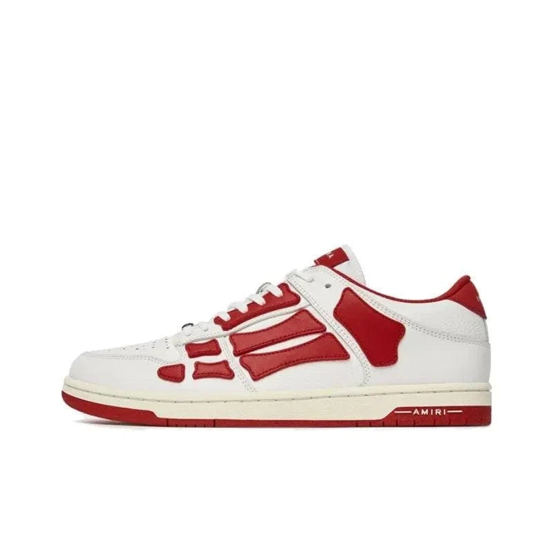 AMIRI Skel Top Low White Red