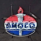 Amoco Gasoline Neon Sign Light