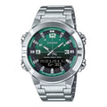 Casio Men's Green Dial Analog Watch Stainless Steel Bracelet - AMW-870DA-3AVDF