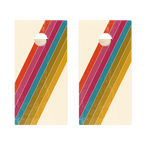 Angled Center Stripes Star Cornhole Boards