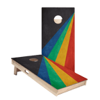 Angled Stripes Star Cornhole Boards