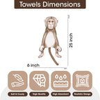 Animal Funny Themed Hanging Hand Towels for Bathroom & Kitchen – Soft Decorative Face Washcloths with 10 Cute Designs