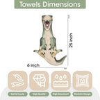 Animal Funny Themed Hanging Hand Towels for Bathroom & Kitchen – Soft Decorative Face Washcloths with 10 Cute Designs