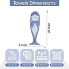 Animal Funny Themed Hanging Hand Towels for Bathroom & Kitchen – Soft Decorative Face Washcloths with 10 Cute Designs