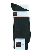 Vittorio Farina Men's Ribbed Shear Nylon Anklet Dress Socks