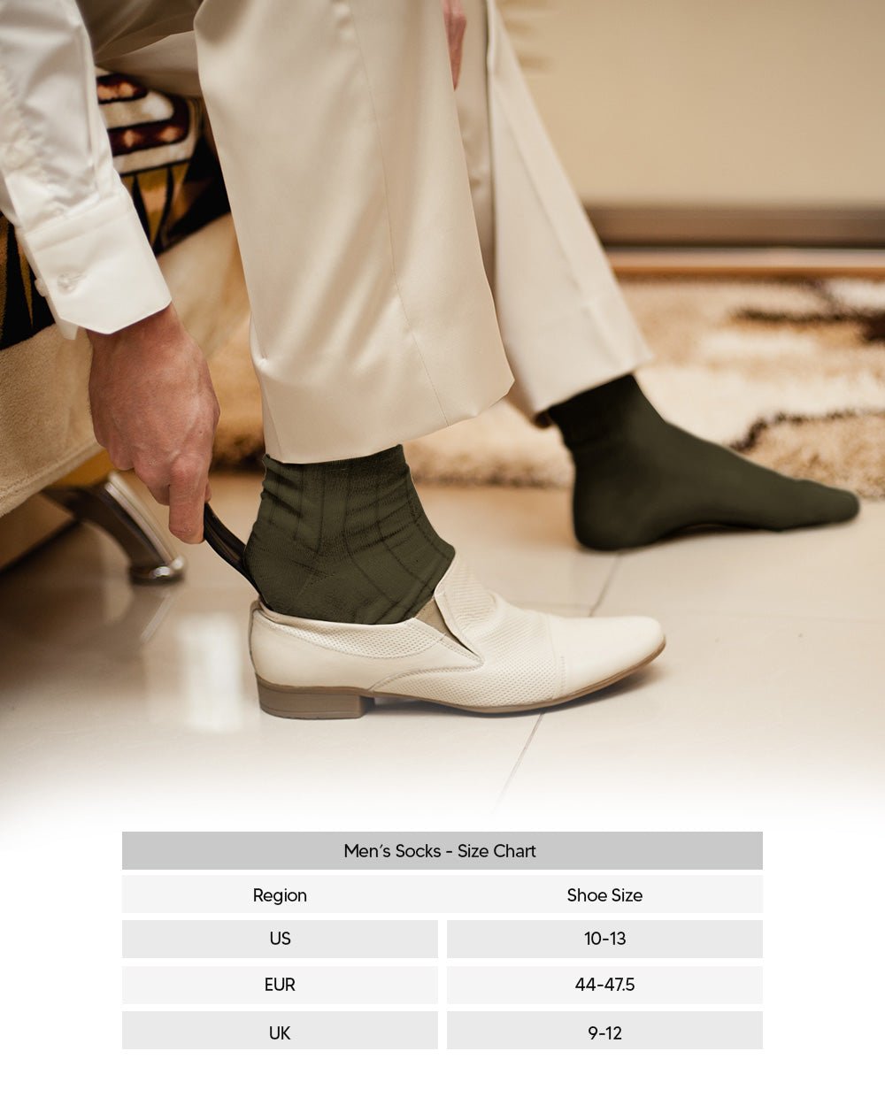 Vittorio Farina Men's Ribbed Shear Nylon Anklet Dress Socks
