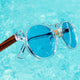 Zebrawood and Candy Blue lenses