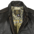 Men's Antique Lambskin Leather Jacket Z2567MM in Brown