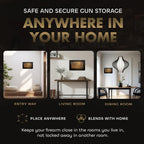 Hidden Gun Storage Safe Faith Over Fear Wall Decor Concealment Furniture