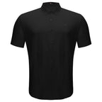 Barocco Apex Spirit Men's Short Sleeve Button-Up Shirt - Black