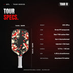 Frontier TOUR IV 16mm Pickleball Paddle | T700 Carbon Fiber | Gen 4 Thermoformed