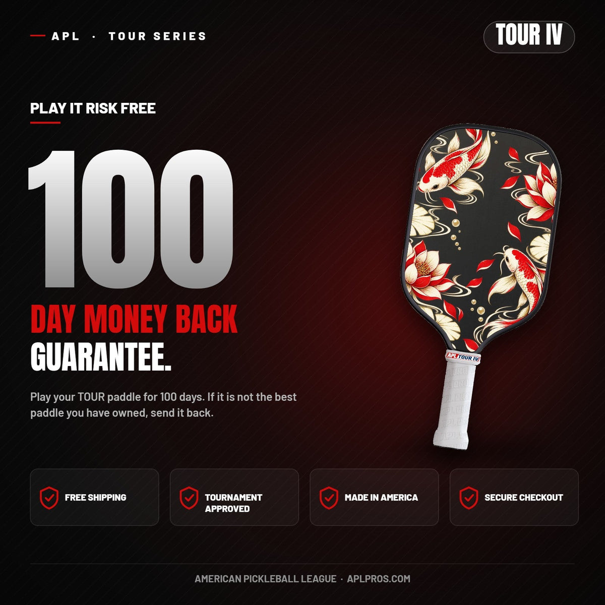 Frontier TOUR IV 16mm Pickleball Paddle | T700 Carbon Fiber | Gen 4 Thermoformed