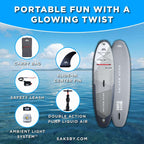 Aqua Marina Glow 10FT All-Around ISUP With Ambient Light System And Safety Leash [BT-24GL] (SAK48269)