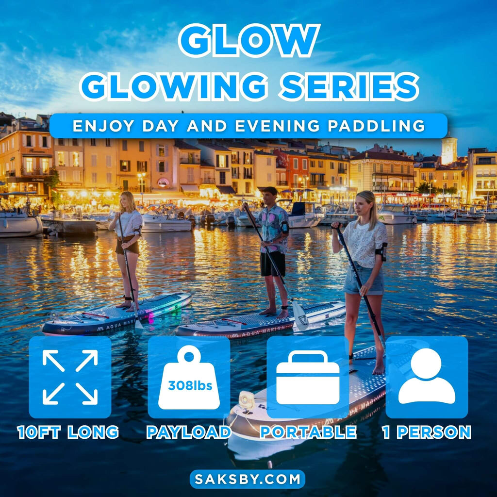 Aqua Marina Glow 10FT All-Around ISUP With Ambient Light System And Safety Leash [BT-24GL] (SAK48269)