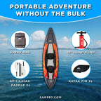 Aqua Marina Memba 390 Premium 12FT 2-Person Touring Kayak With DWF Deck And Paddles [ME-390] (SAK17282)