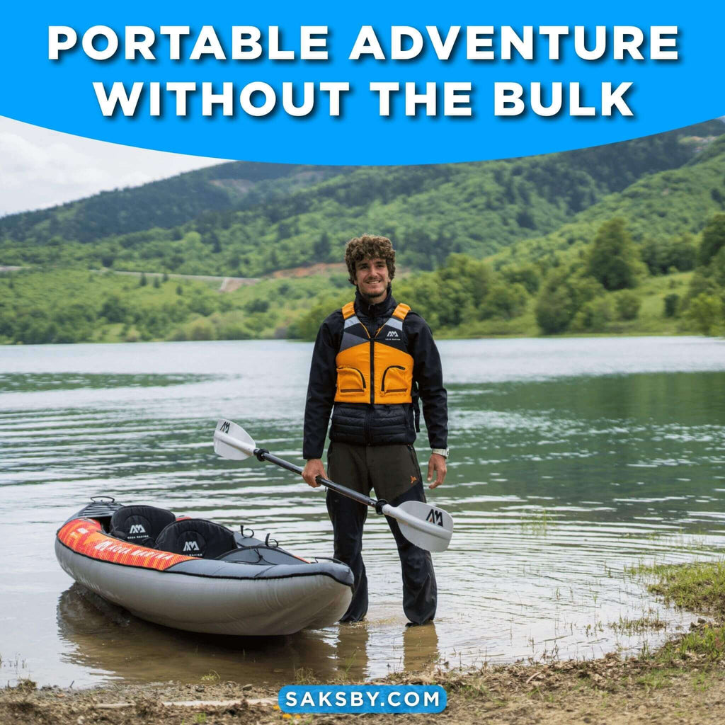 Aqua Marina Memba 390 Premium 12FT 2-Person Touring Kayak With DWF Deck And Paddles [ME-390] (SAK17282)