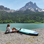 Aqua Marina Vapor 10FT All-Around SUP W/ Sand Ripple Grooved EVA Footpad [BT-23VAP] (SAK60532)